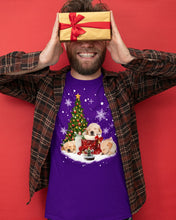 Load image into Gallery viewer, Funny Golden Retrievers Sleep In Red Boots Gift For Dog Lovers Guys Tee
