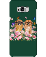 Load image into Gallery viewer, Pekingese With Peonies Gift For Dog Lovers Phone case
