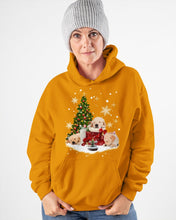 Load image into Gallery viewer, Funny Golden Retrievers Sleep In Red Boots Gift For Dog Lovers Hoodie

