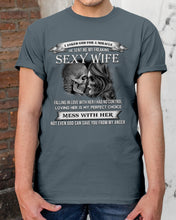 Load image into Gallery viewer, Shes Stubborn Messy And A Brat At Times Black Gift For Husband Guys Tee
