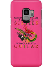 Load image into Gallery viewer, Never Underestimate A 60 Year Old Man Can Play A Guitar Phone case
