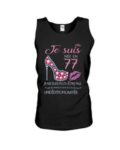 Load image into Gallery viewer, Je Suis Nee En 77 Je Ne Suis Peut-Être Pas Birthday Gift For Grandma Unisex Tank Top
