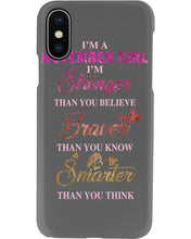Load image into Gallery viewer, Birthday Gift For November Girl I'm Smarter Than You Think Phone case
