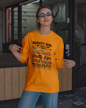 Load image into Gallery viewer, August Girl Has Tattoos Pretty Eyes Thick Thighs For Birthday Gift Unisex Long Sleeve
