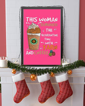 Load image into Gallery viewer, The Quarantine Time With Yarn And Coffee Gift For Women Vertical Poster
