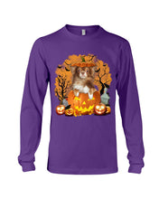 Load image into Gallery viewer, Chihuahua Book Pumpkin Halloween Gift For Dog Lovers Unisex Long Sleeve
