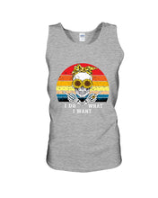 Load image into Gallery viewer, I Do What I Want Skull Sunflower Special Custom Design Unisex Tank Top
