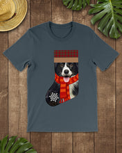 Load image into Gallery viewer, Santa Border Collie In Stock Gift For Dog Lovers Guys Tee
