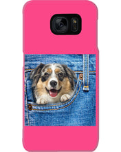 Load image into Gallery viewer, Australian Shepherd In Denim Pocket Gift For Dog Lovers Phone case

