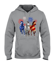 Load image into Gallery viewer, Lovely Phone Case Horse Freedom Firework Gift For Horse Lovers Hoodie
