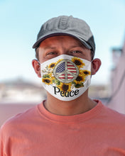 Load image into Gallery viewer, Peace Sign Sunflower Birthday Gift For Girls Cloth Face Mask
