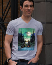 Load image into Gallery viewer, Dachshund Gift For Dog Lovers Snowy Night Together Guys V-Neck
