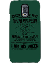 Load image into Gallery viewer, A Spoiled Wife Of An October Grumpy Old Man Birthday Meaningful Gift Phone case
