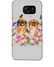 Load image into Gallery viewer, Pekingese With Peonies Gift For Dog Lovers Phone case

