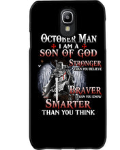 Load image into Gallery viewer, October Man Son Of God Birthday Meaningful Gift For Men Phone case
