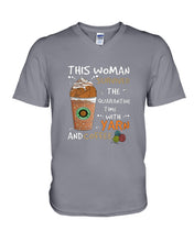Load image into Gallery viewer, The Quarantine Time With Yarn And Coffee Gift For Women Guys V-Neck
