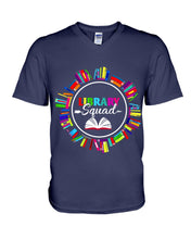 Load image into Gallery viewer, Librarian Library Squad Special Custom Design For Book Lovers Guys V-Neck

