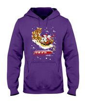 Load image into Gallery viewer, Baseball Xmas Sleigh Loading Gift For Baseball Lovers Hoodie
