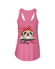 Load image into Gallery viewer, Black Phone Case Bulldog Mom Gift For Bulldog Lovers Ladies Flowy Tank

