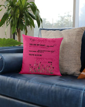 Load image into Gallery viewer, Mom Gift For Daughter-In-Law You Are My Heart My Best Thing Pillow Cover
