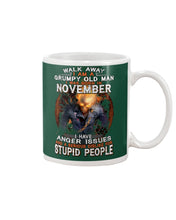 Load image into Gallery viewer, Walk Away I Am A Grumpy Old Man Who Was Born In November Birthday Gift Mug
