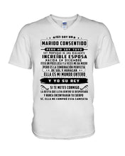 Load image into Gallery viewer, Increible Esposa Nacida En Diciembre Birthday Meaningful Gift Guys V-Neck

