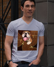 Load image into Gallery viewer, Bulldog In Cool Tote Bag Gift For Dog Lovers Guys V-Neck
