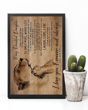 Load image into Gallery viewer, Mom Gift For Daughter With Wonderful Words Laugh Love Live Vertical Poster
