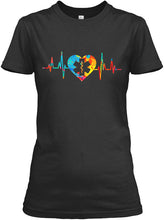 Load image into Gallery viewer, Veterinary Symbol My Heartbeat Meaningful Gift For Women Ladies Tee
