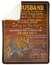 Load image into Gallery viewer, For Husband I Take You To Be My Best Friend Sherpa Blanket
