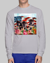 Load image into Gallery viewer, American Flag Sky Flower German Shepherd Gift For Dog Lovers Unisex Long Sleeve
