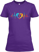 Load image into Gallery viewer, Veterinary Symbol My Heartbeat Meaningful Gift For Women Ladies Tee
