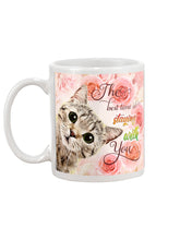 Load image into Gallery viewer, The Best Time Is Staying With You Roses With Cat Gift For Cat Lovers Mug
