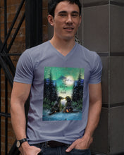 Load image into Gallery viewer, Dachshund Gift For Dog Lovers Snowy Night Together Guys V-Neck
