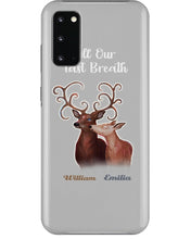 Load image into Gallery viewer, Custom Name Deers Gift For Boyfriend Till Our Last Breath Phone case
