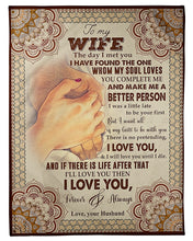 Load image into Gallery viewer, Gift For Wife I'll Love You Then Love You Forever Fleece Blanket
