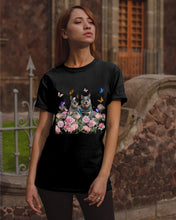 Load image into Gallery viewer, Australian Cattle Dog Butterflies Peony Gift For Dog Lovers Guys Tee
