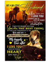 Load image into Gallery viewer, Wife Gift For Husband On Anniversary You Are The Best Thing Vertical Poster

