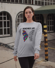 Load image into Gallery viewer, Birthday Gift For November Girl They Whispered To Her You Cannot Withstand The Storm Unisex Long Sleeve
