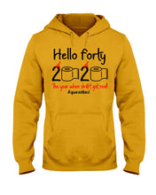 Load image into Gallery viewer, Black Phone Case Hello Forty 2020 The Year When Shit Got Real Trending Hoodie
