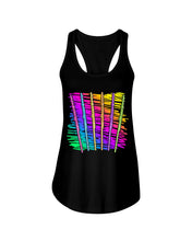 Load image into Gallery viewer, Six Flute Colorful Design Gift For Flute Lovers Ladies Flowy Tank
