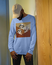 Load image into Gallery viewer, Three Cute Shih Tzu In Bag Gift For Dog Lovers Unisex Long Sleeve

