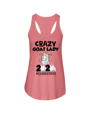 Load image into Gallery viewer, Crazy Goat Lady 2020 Quarantined Gift For Goat Lovers Ladies Flowy Tank
