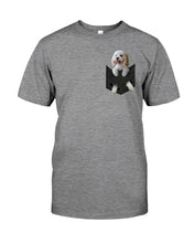 Load image into Gallery viewer, Cockapoo In Your Front Pocket - Cockapoo Lovers Gift Guys Tee

