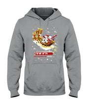 Load image into Gallery viewer, Baseball Xmas Sleigh Loading Gift For Baseball Lovers Hoodie
