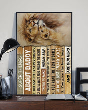 Load image into Gallery viewer, Super Things About Daddy Special Custom Design Vertical Poster
