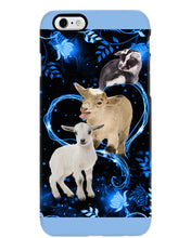 Load image into Gallery viewer, Lovely Phone Case Twinkling Blue Heart Gift For Goat Lovers Phone case

