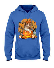 Load image into Gallery viewer, Chihuahua Book Pumpkin Halloween Gift For Dog Lovers Hoodie
