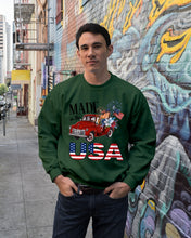 Load image into Gallery viewer, Horse Made In The America Red Car Gift For Horse Lovers Sweatshirt
