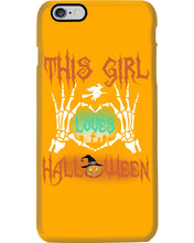 Load image into Gallery viewer, This Girl Loves Halloween Gift For Girls Phone case
